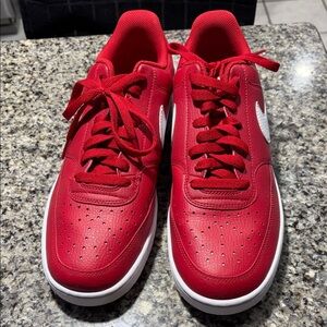 Red Nike sneakers